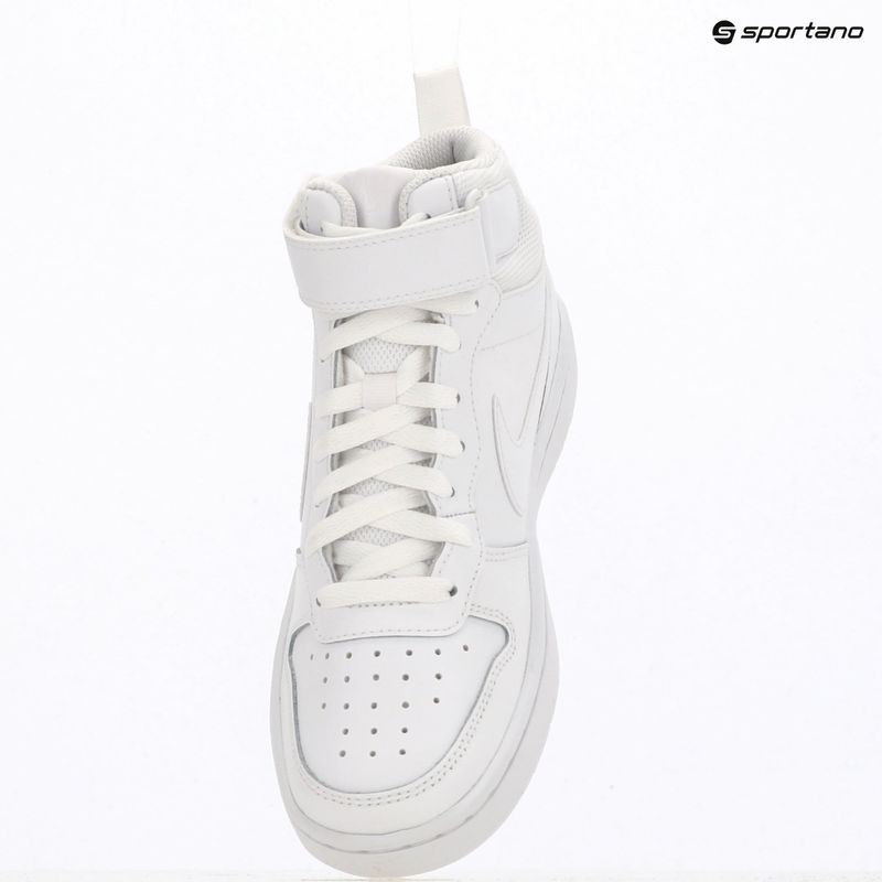 Gyerek cipők Nike Court Borough Mid 2 white/white/white 10