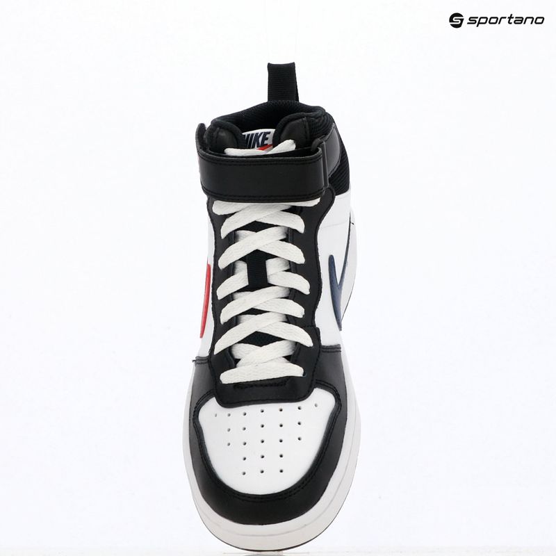 Gyerekcipő Nike Court Borough Mid 2 white/white/black/university red 10