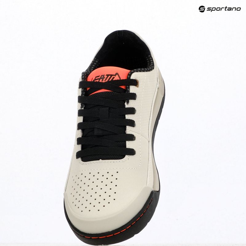 Leatt Flat 2.0 cream white férfi platform kerékpáros cipő 9
