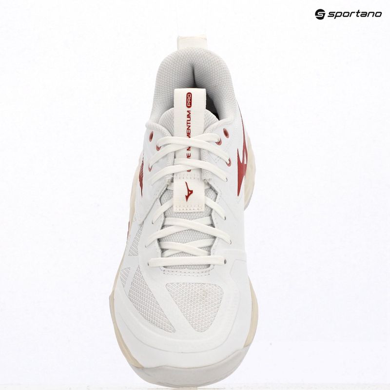 Női röplabdacipő Mizuno Wave Momentum Pro white/rose elegance/lava falls 9
