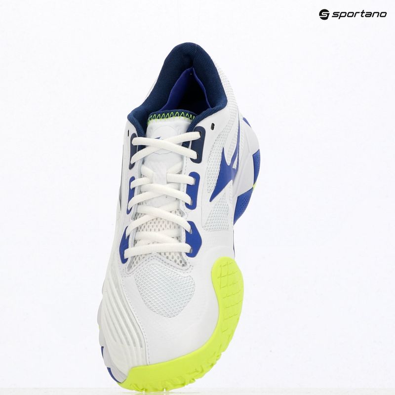 Teniszcipők Mizuno Wave Enforce Tour 2 CC white/dazzling blue/lightning 9