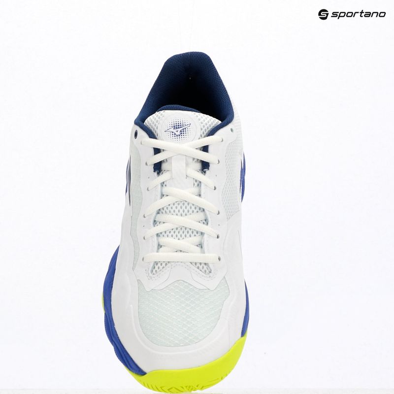 Férfi teniszcipő Mizuno Wave Enforce Court AC white/dazzling blue/lightning 9