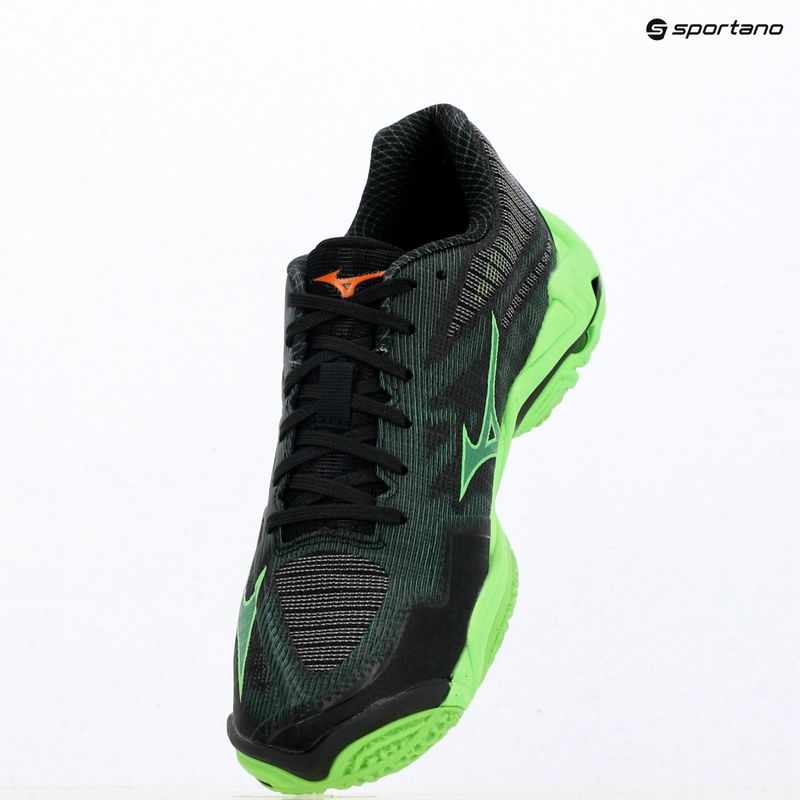 Röplabdacipő Mizuno Wave Lightning Elite black/glowing apple/mandarin orange 9