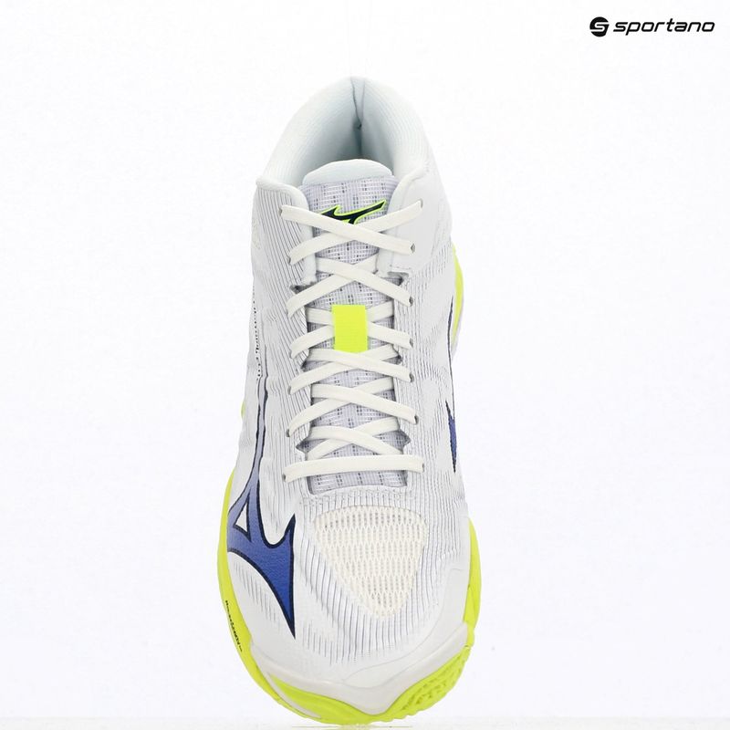 Röplabdacipő Mizuno Wave Lightning Elite Mid White/Lightning Yellow/Dazzling Blue 9