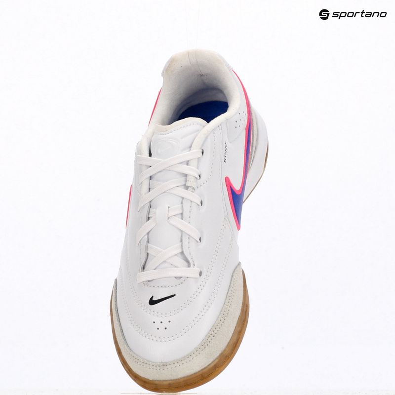 Gyerek focicipő Nike Tiempo Streetgato Jr white/pink blast/racer blue 10