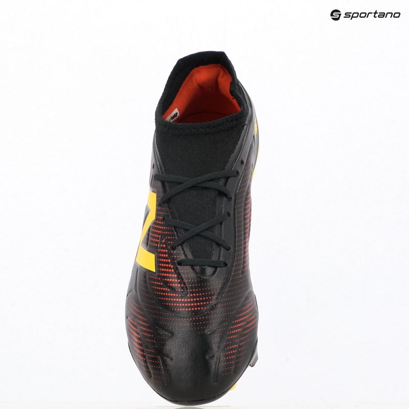 Gyerek focicipő New Balance Tekela Team V5 black 100/punch yellow/fire cracker 9