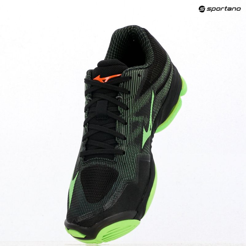 Röplabdacipő Mizuno Wave Lightning Pro black/gloving apple/mandarin orange 9