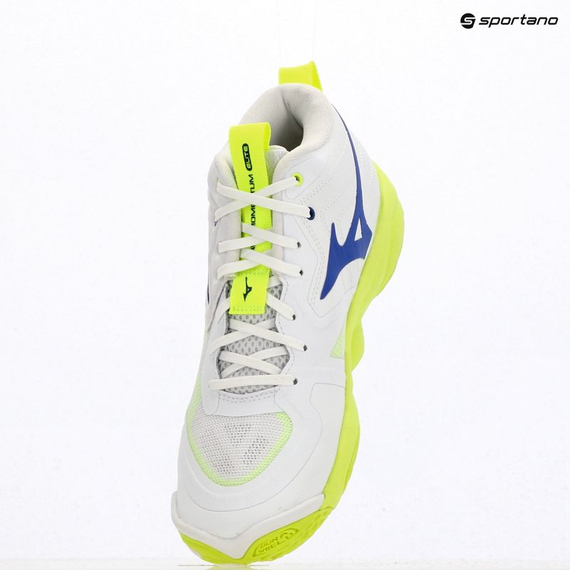 Röplabdacipő Mizuno Wave Momentum Elite Mid white/lightning yellow/dazzling blue 9