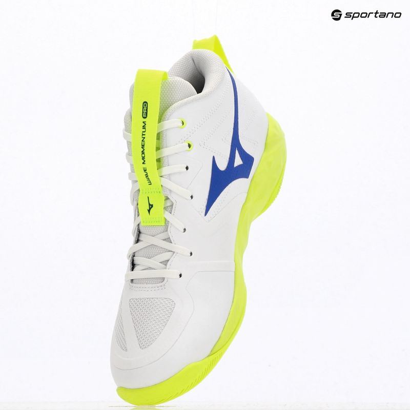 Röplabdacipő Mizuno Wave Momentum Pro Mid white/lightning yellow/dazzling blue 12