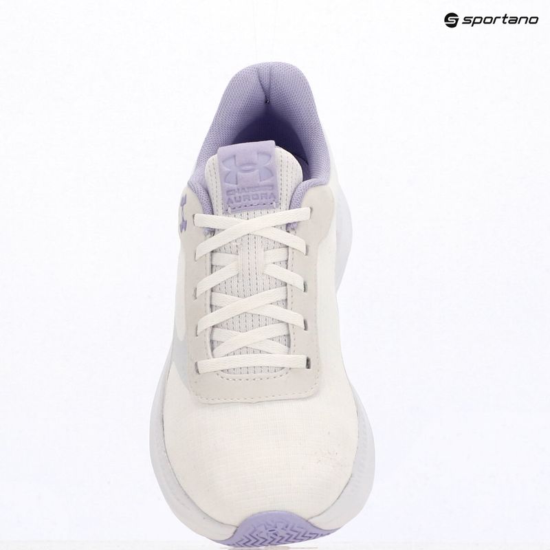 Női edzőcipő Under Armour Aurora 3 white/white/purple crest 9