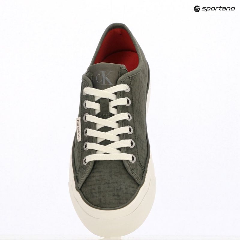 Női cipők Calvin Klein HW0HW02970 Vulc Flatf Laceup Ripst deep lichen green/pink yarrow 9