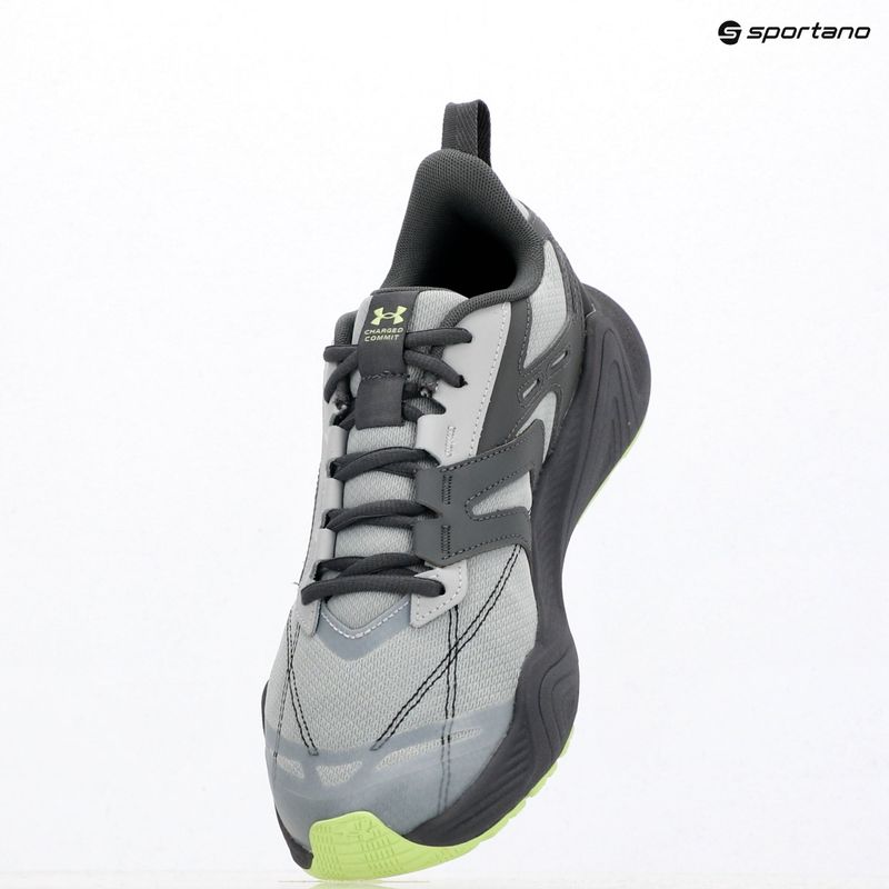 Férfi edzőcipő Under Armour Charged Commit TR 5 mod gray/castlerock/lumos lime 9