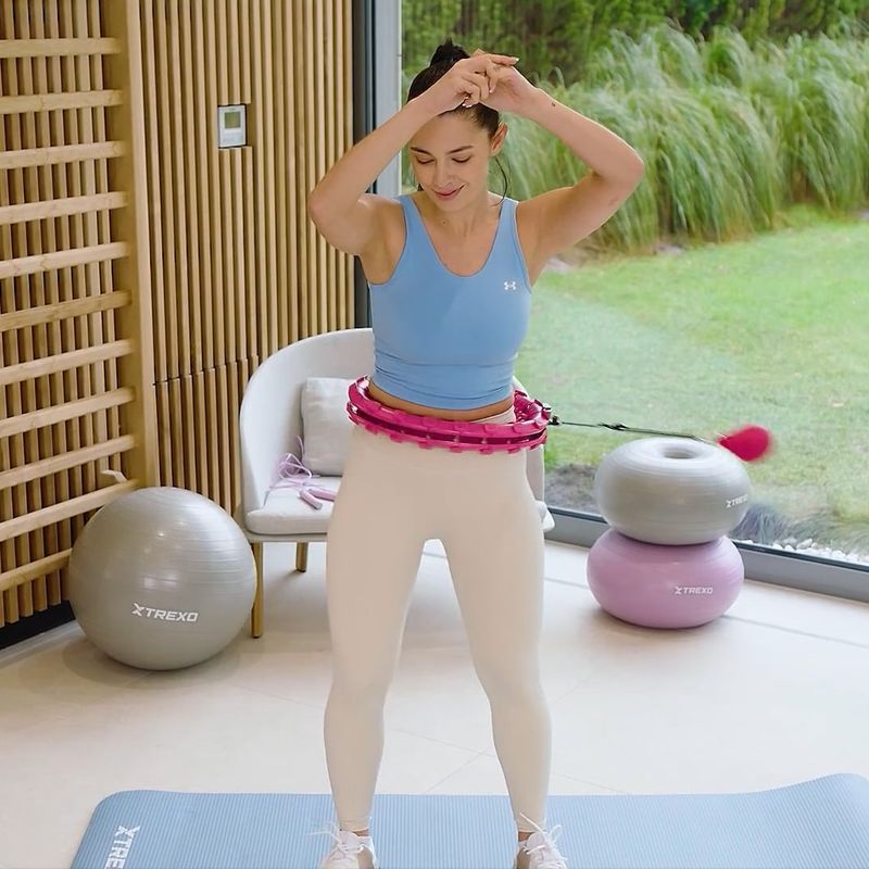 Súlyozott hullahopp karika XTREXO TXO-B4Z036-GN kék 10