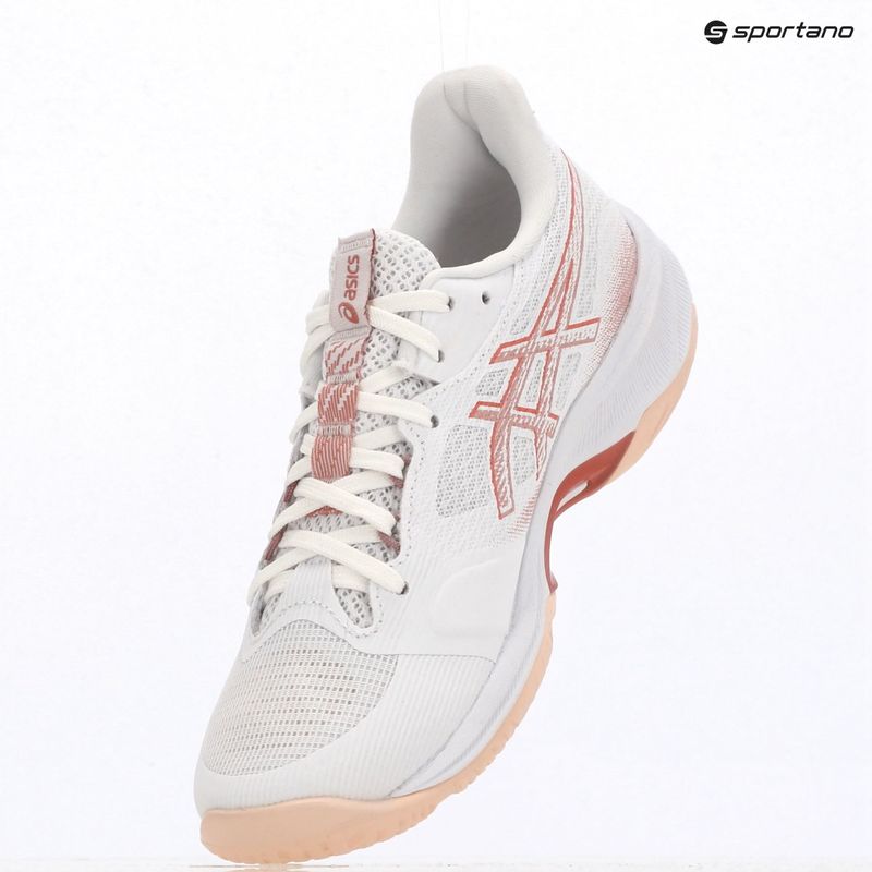 Női röplabdacipő ASICS Netburner Ballistic FF 4 White/Rose Red 17