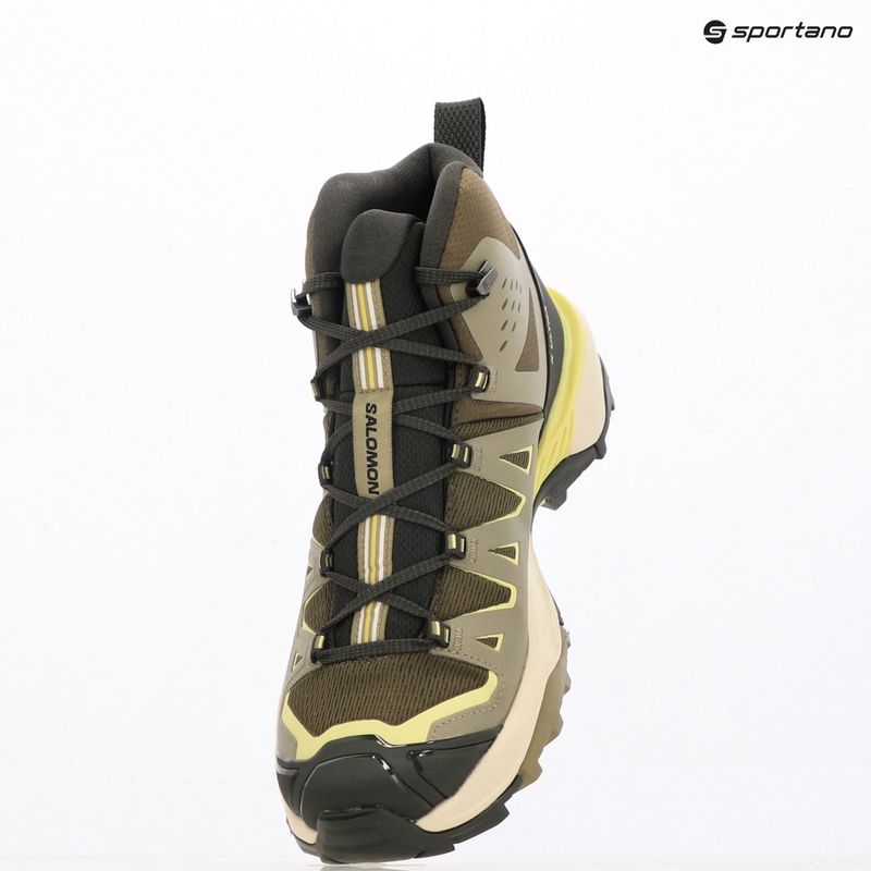Férfi túracipő Salomon X Ultra 360 Edge Mid GTX olive night/aloe 9