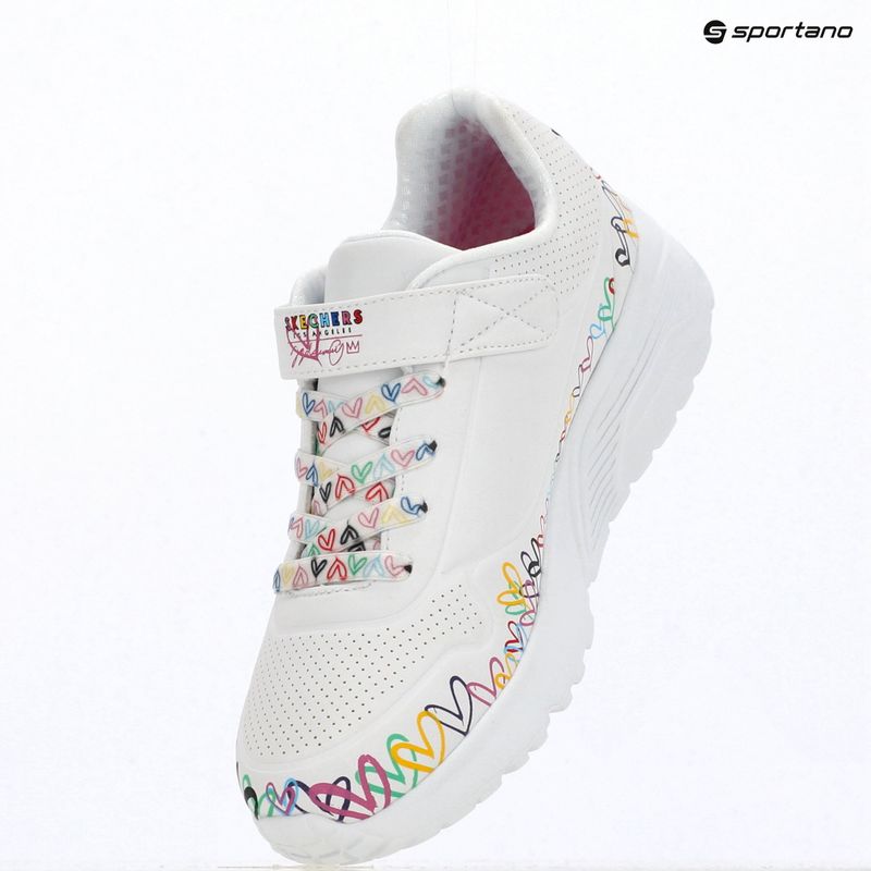 Gyerekcipő SKECHERS Uno Lite Heart Craze white/multi 3