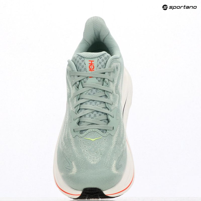 Férfi futócipők HOKA Clifton 10 Wide sage/neon flame 17