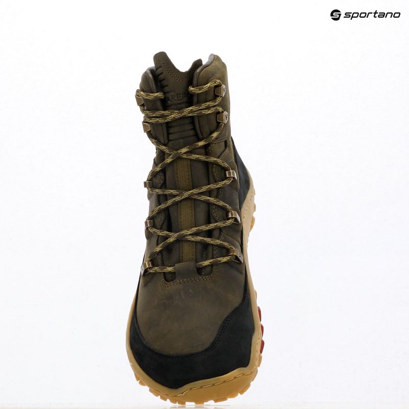 Férfi barefoot cipő Vivobarefoot Tracker Leather dark olive 10