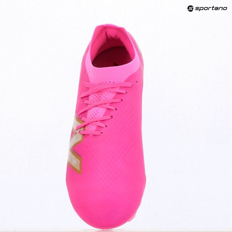 Futballcipő New Balance Furon Pro V8 FG pink heat/sea salt/gold metallic 9