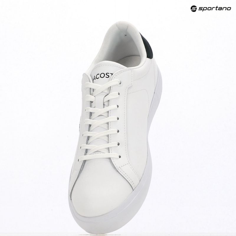 Férfi cipők Lacoste Powercourt white/dark green 9