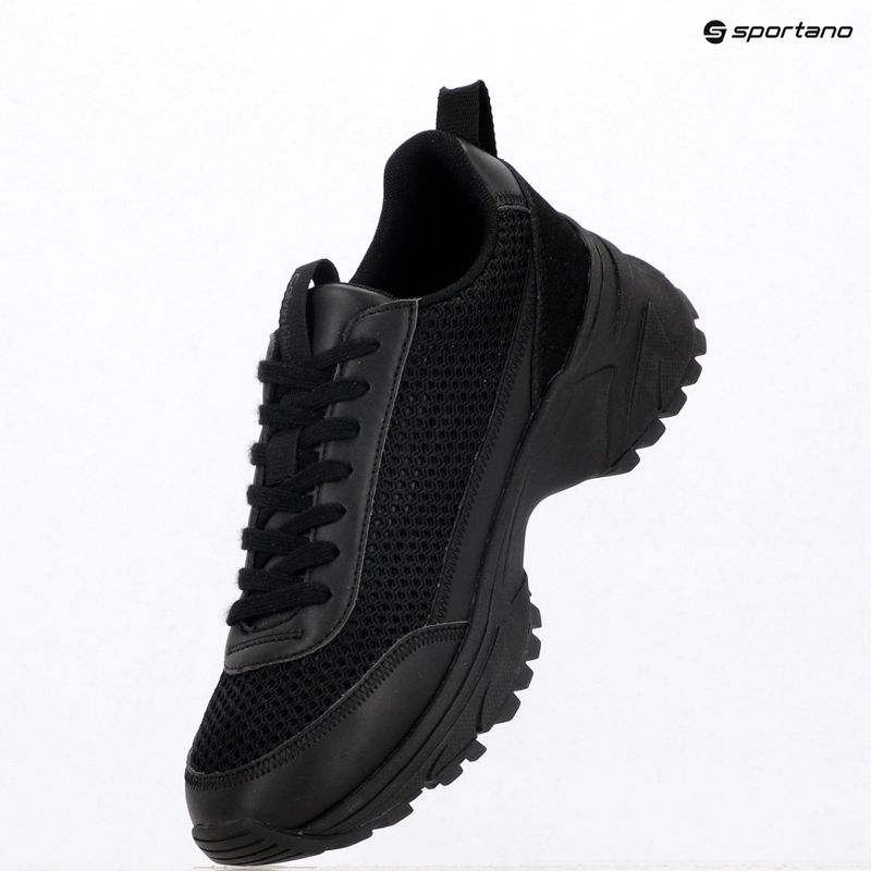 Női cipők Calvin Klein HW0HW03000 Hike Runner Lup Lin Mesh triple black 9