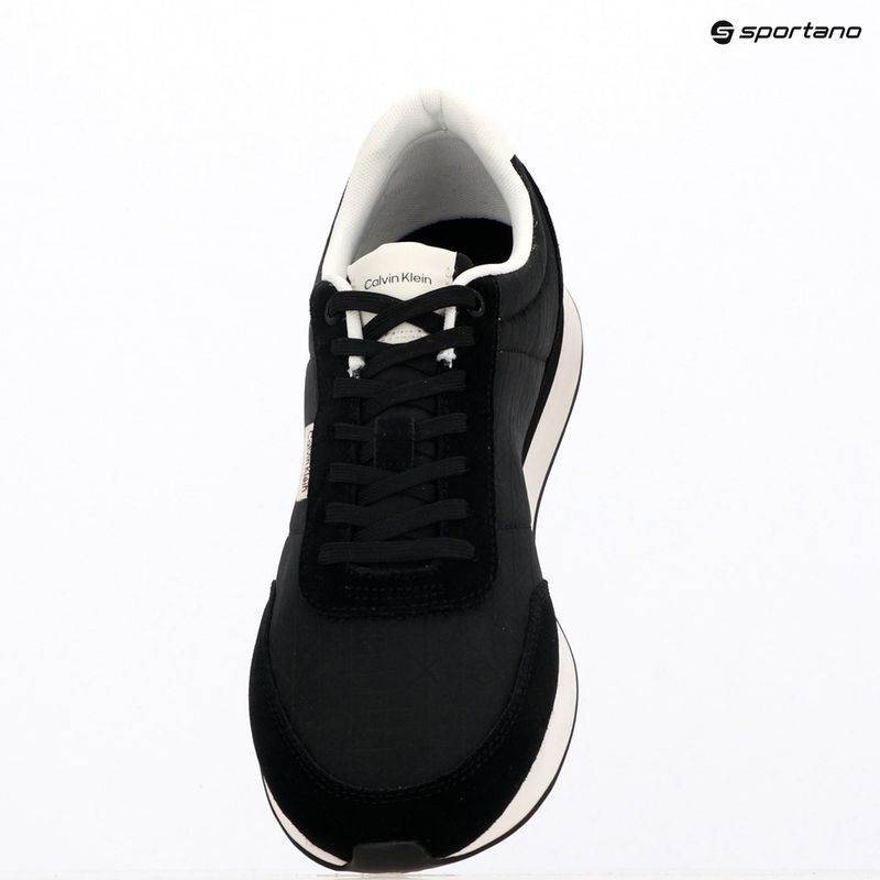 Férfi cipők Calvin Klein HM0HM02140 Retro Runner Ripstop Aop black/bright white 9