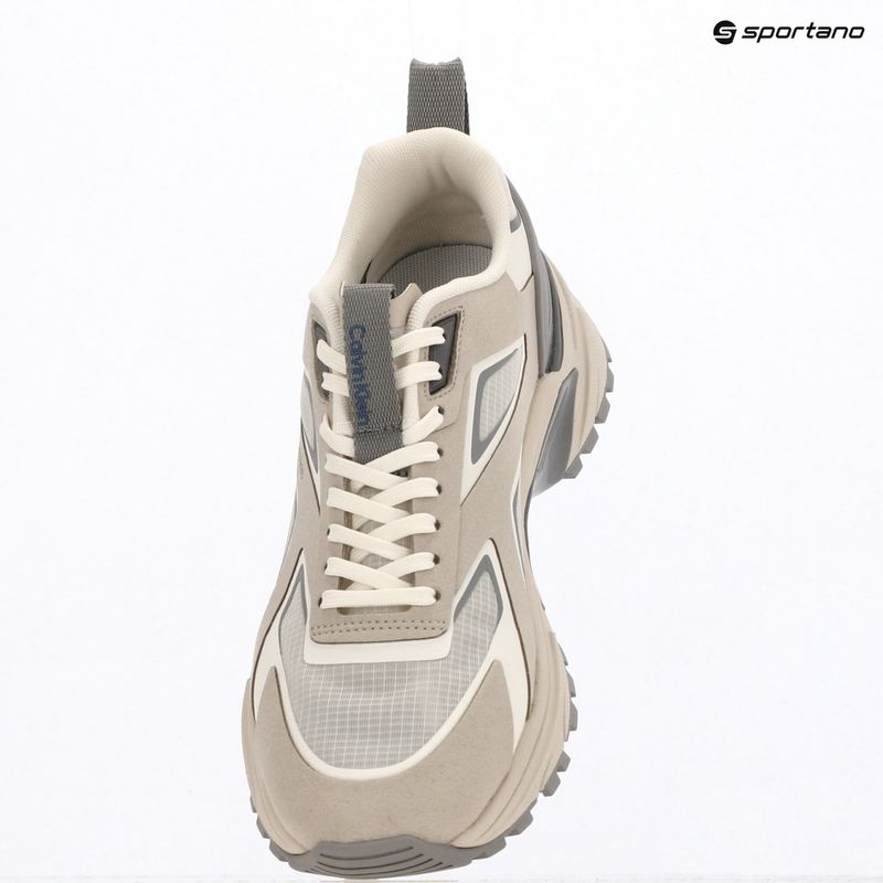 Női cipők Calvin Klein HW0HW03019 Hike Run Ckstripe Ripst oatmeal/marshmallow/cloudburst 9