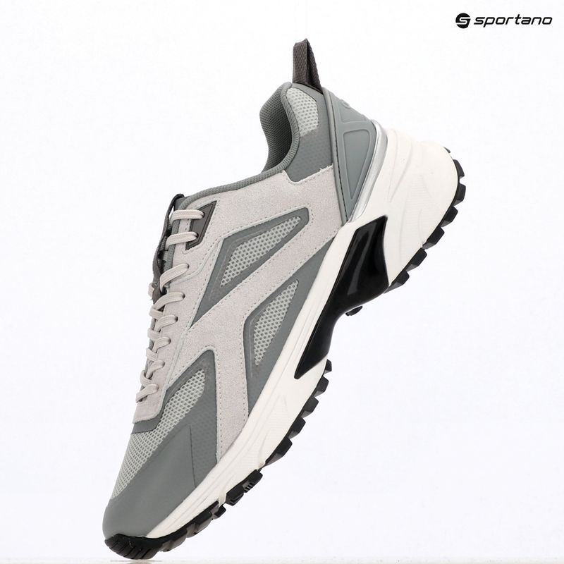Férfi cipők Calvin Klein HM0HM02220 Hike Runner Stripe Mix Nylon Suede light grey/granite grey 9