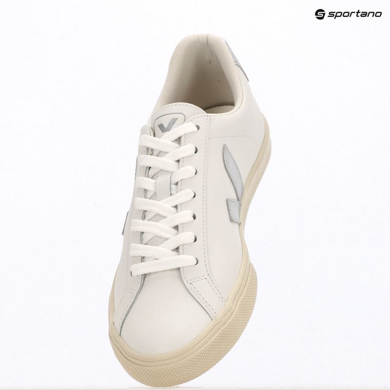 Női cipők VEJA Esplar Logo Leather extra white/silver 13