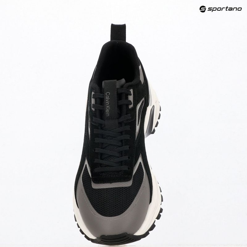 Férfi cipők Calvin Klein HM0HM02220 Hike Runner Stripe Mix Nylon Suede black/granite road 9