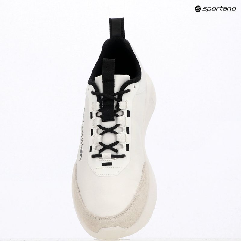 Férfi cipők Calvin Klein HM0HM02342 Light Eva Runn Essential Laceup Nylon Suede bright white/black 9
