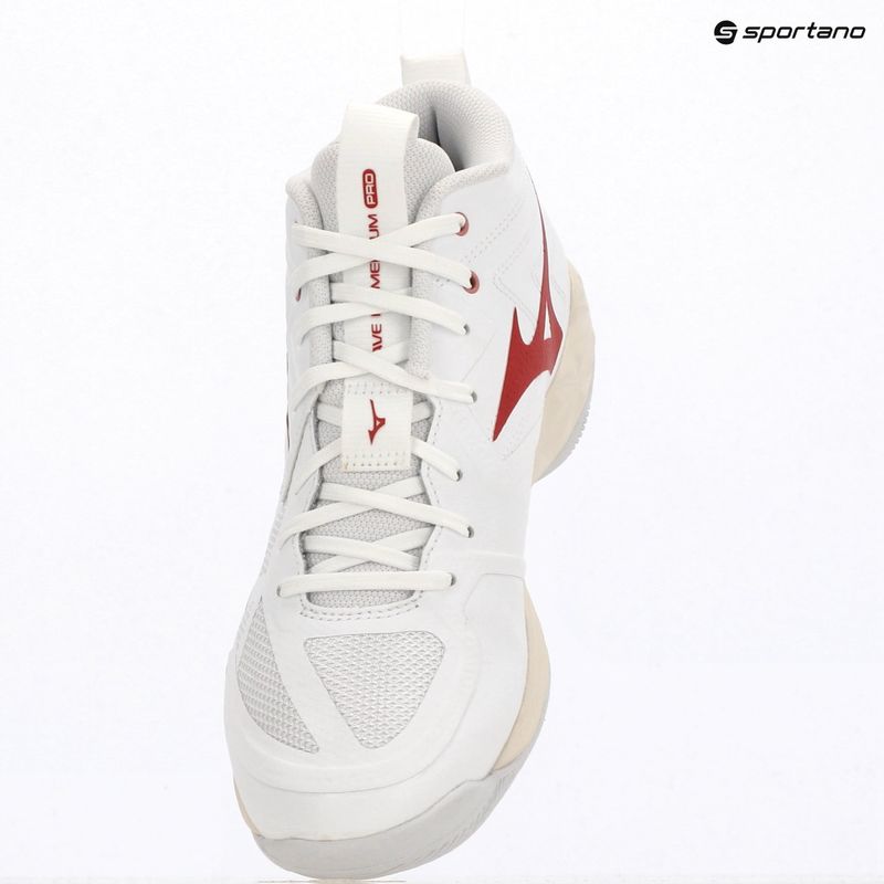 Női röplabdacipő Mizuno Wave Momentum Pro Mid white/rose elegance/lava falls 4