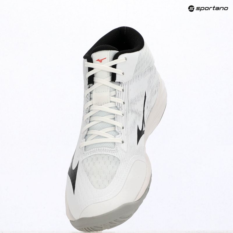 Röplabdacipő Mizuno Lightning Select Mid white/black/fiery red 4