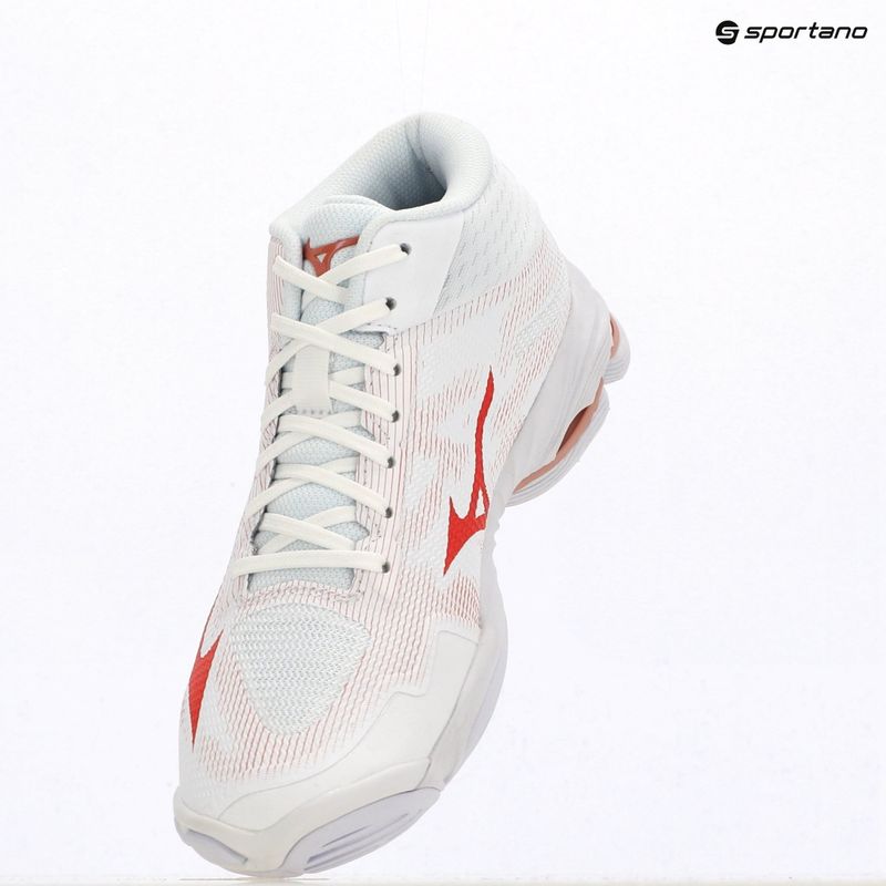 Női röplabdacipők Mizuno Wave Lightning Pro Mid white/rose elegance/lava falls 4