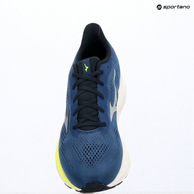 Férfi futócipő Mizuno Wave Serene 2 estate blue/silver/lightning yellow 3