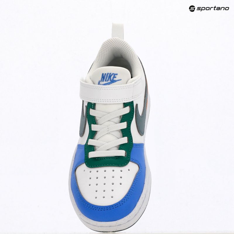 Gyerekcipők Nike Court Borough Low Recraft white/malachite/mineral slate 6