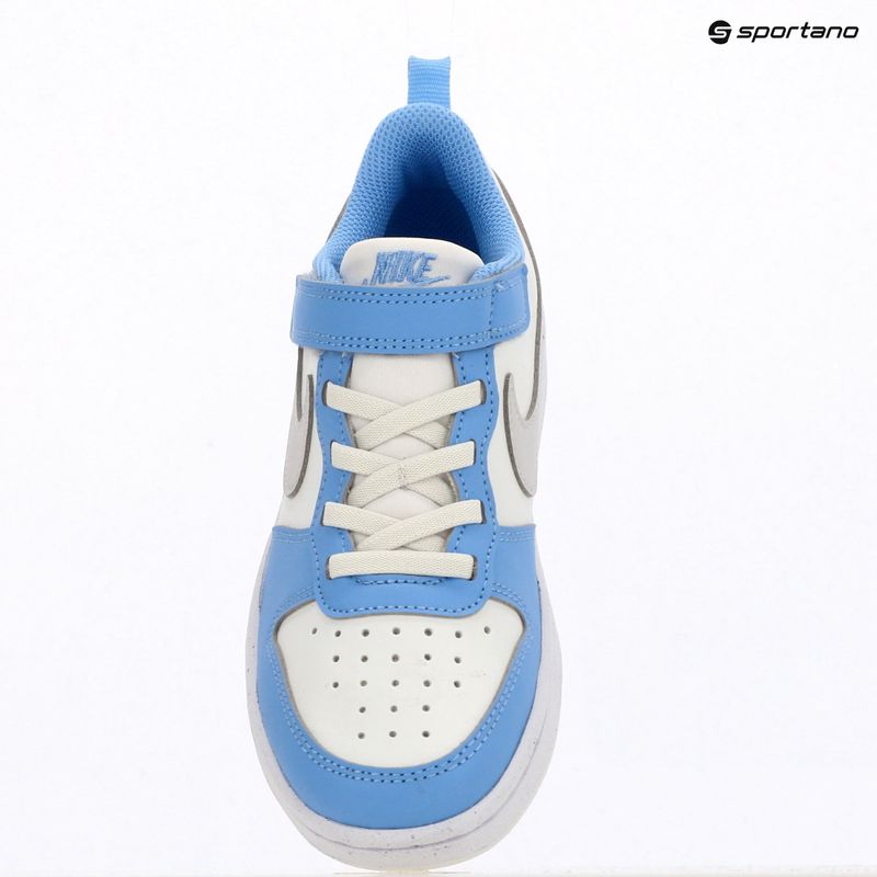Gyerekcipők Nike Court Borough Low Recraft summit white/cobalt pulse/vast grey 6