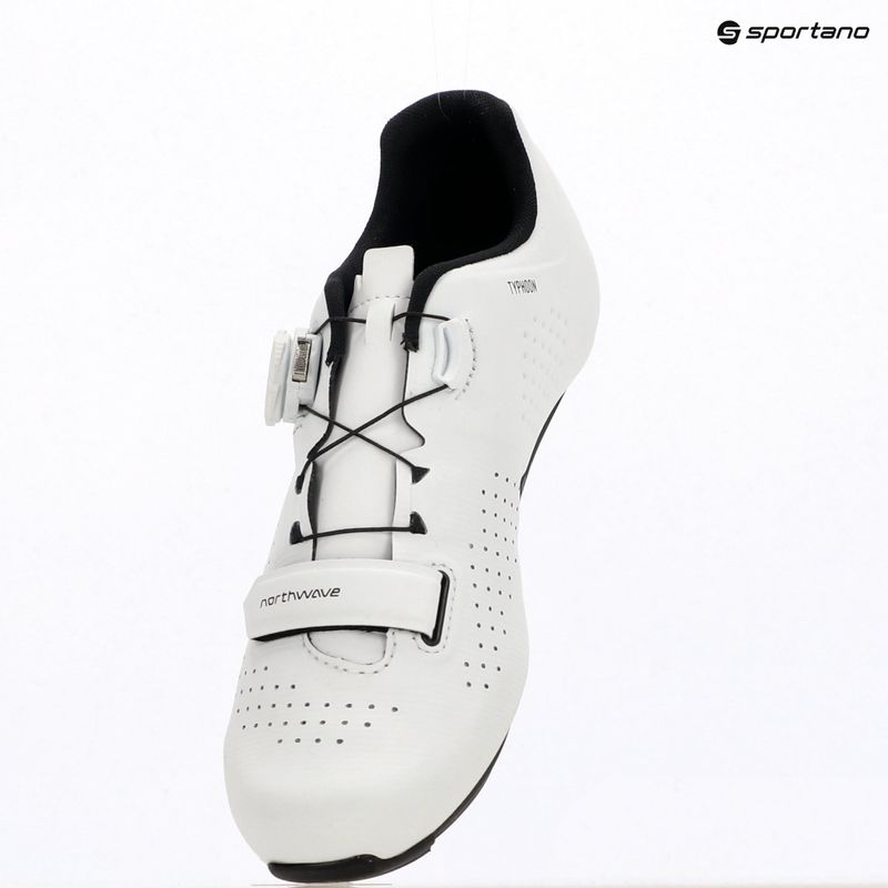 Férfi országúti kerékpáros cipő Northwave Typhoon white 5