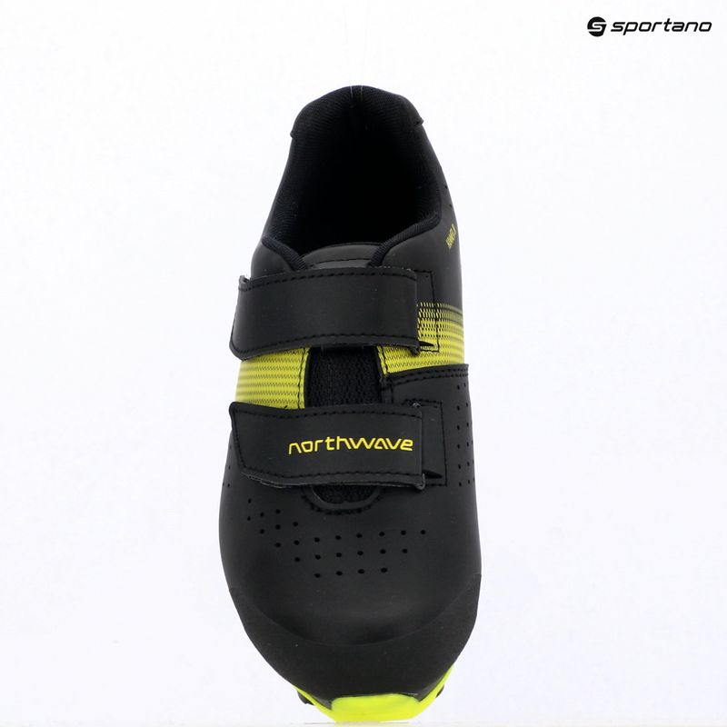Gyerek MTB kerékpáros cipő Northwave Hammer Junior black/yellow fluo 5