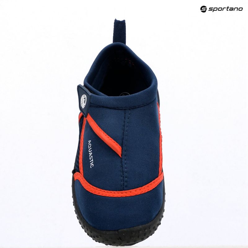 Gyermek vízicipő AQUASTIC Nino navy blue/red 13