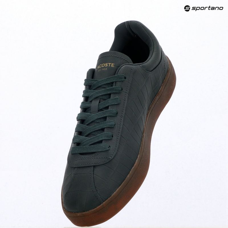 Férfi cipők Lacoste Baseshot dark green/gum 9