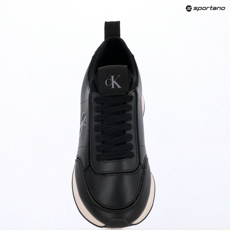 Női cipők Calvin Klein HW0HW03118 Retro Runner Sock PANL Leather Neo black/crystal grey 9