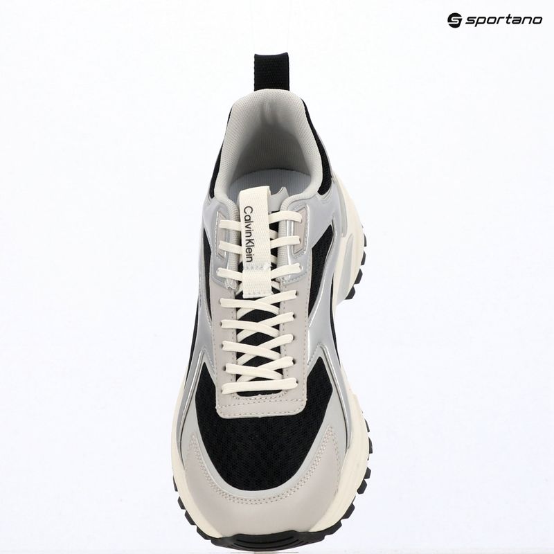Férfi cipők Calvin Klein HM0HM02341 Hike Runner Stripe Met Mix black/silver/light grey 9