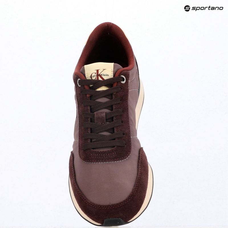 Férfi cipők Calvin Klein YM0YM01361 Retro Runner Ess Mix Mat bordeaux/peppercorn/vanilla 9