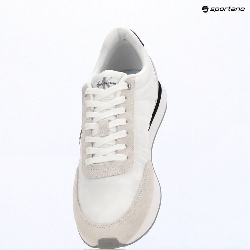 Női cipők Calvin Klein YW0YW01990 Retro Runner Lace Up Nylon MG bright white/black 9