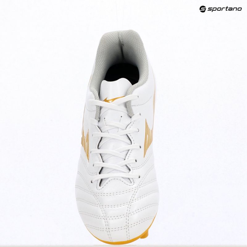 Gyerek focicipő Mizuno Monarcida Neo III Select FG white/mp gold 11
