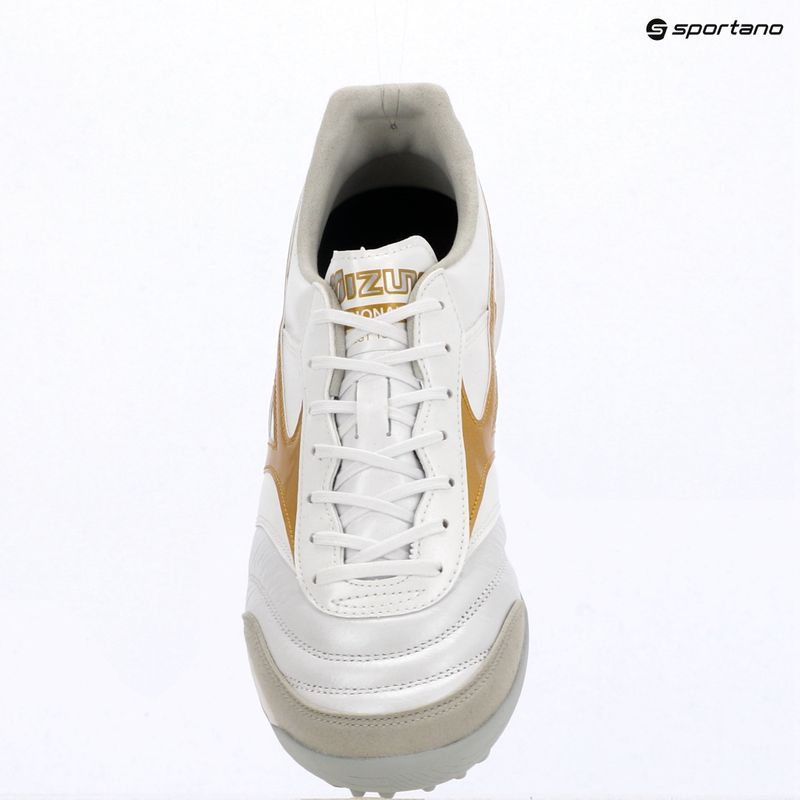 Focicipők Mizuno Morelia Sala Elite TF white/football gold/galaxy silver 15