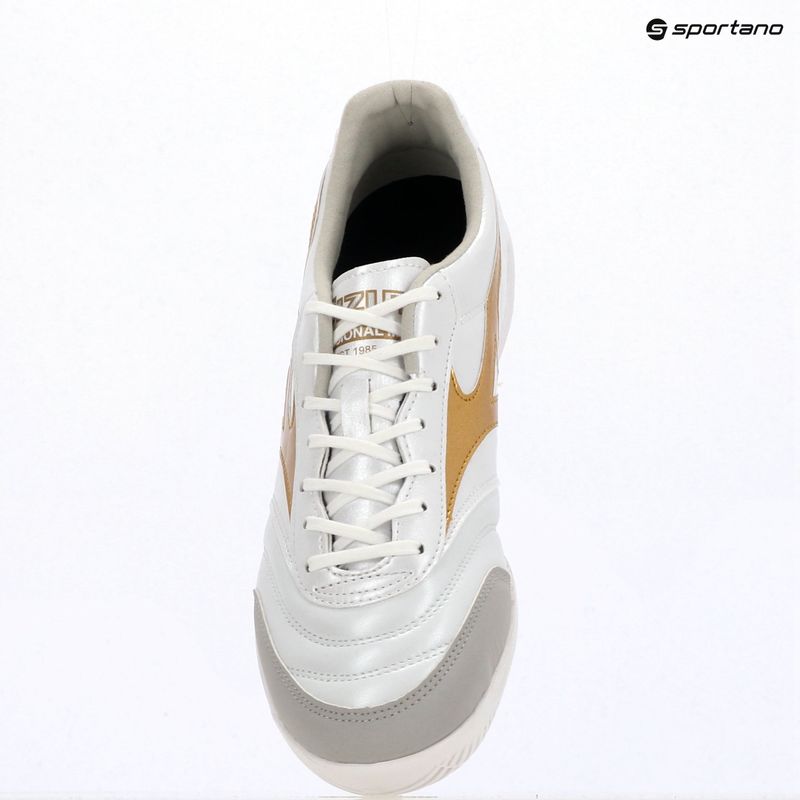 Teremcipő Mizuno Morelia Sala Pro IN white/football gold/galaxy silver 12