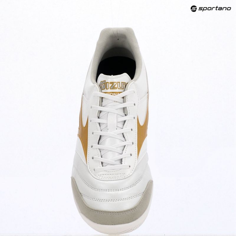 Focicipő Mizuno Morelia Sala Elite IN white/football gold/galaxy silver 12