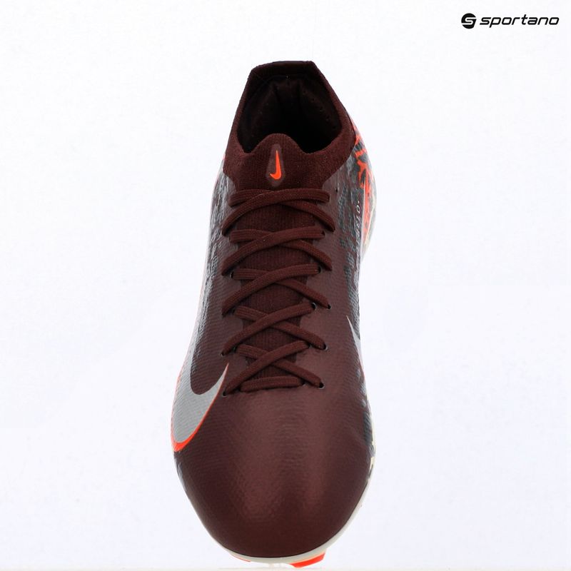Gyerek focicipő Nike United Jr. Mercurial Vapor 16 Pro FG burgundy crush/metallic silver 9
